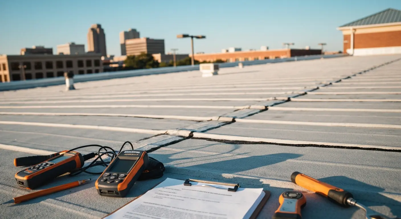 Commercial roof inspection and maintenance