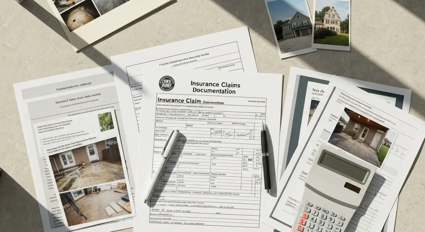 Insurance claim documentation process