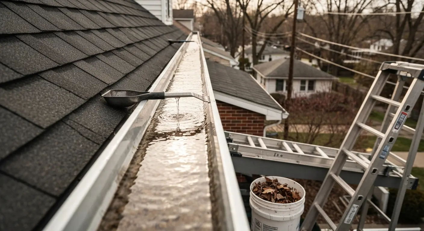 Gutter cleaning service