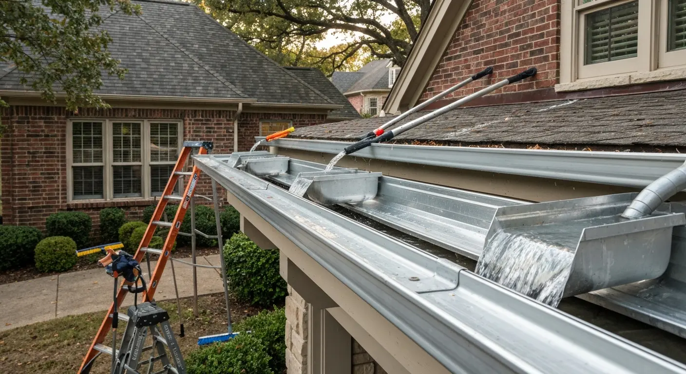 Professional gutter cleaning service