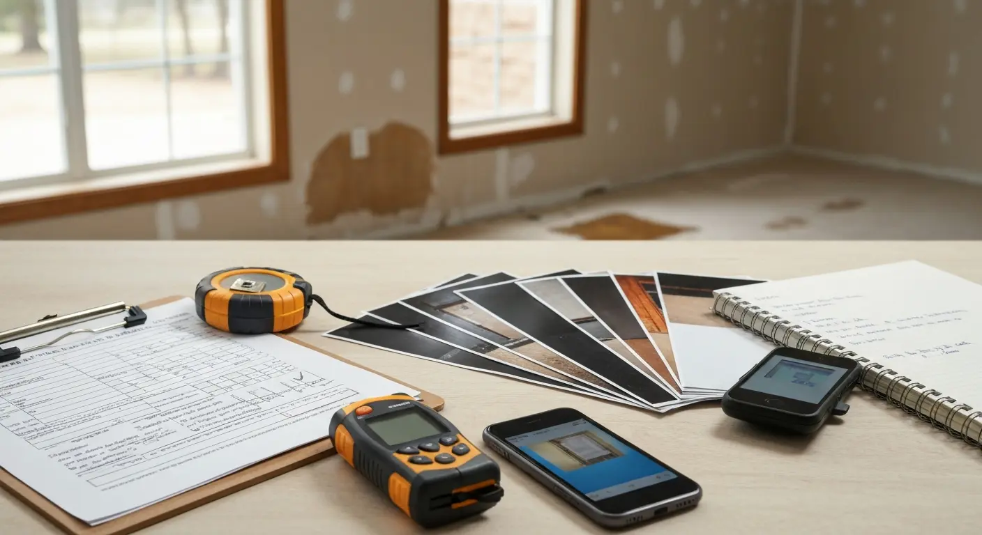 Insurance claim documentation process