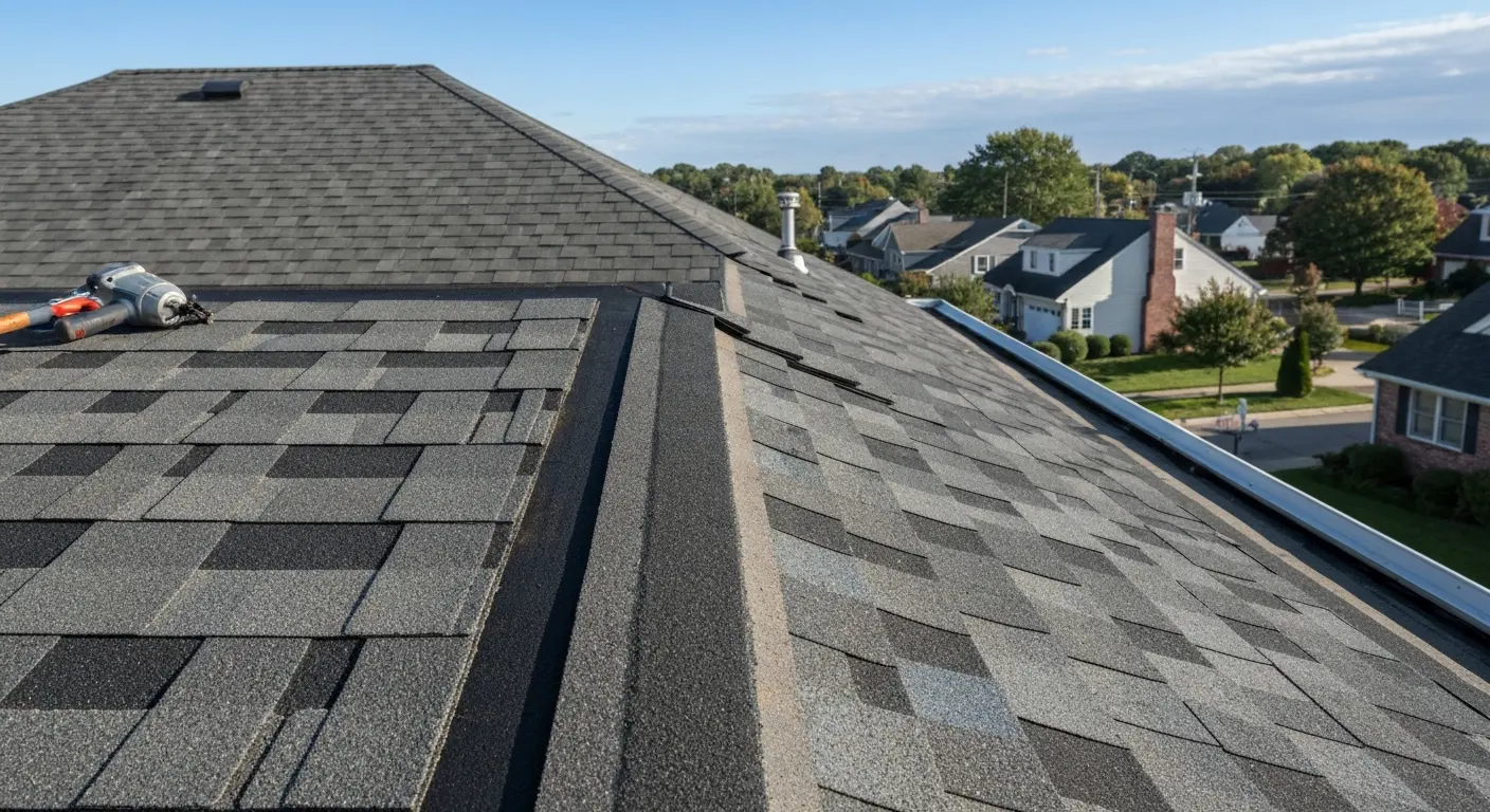 Storm damage roof repair