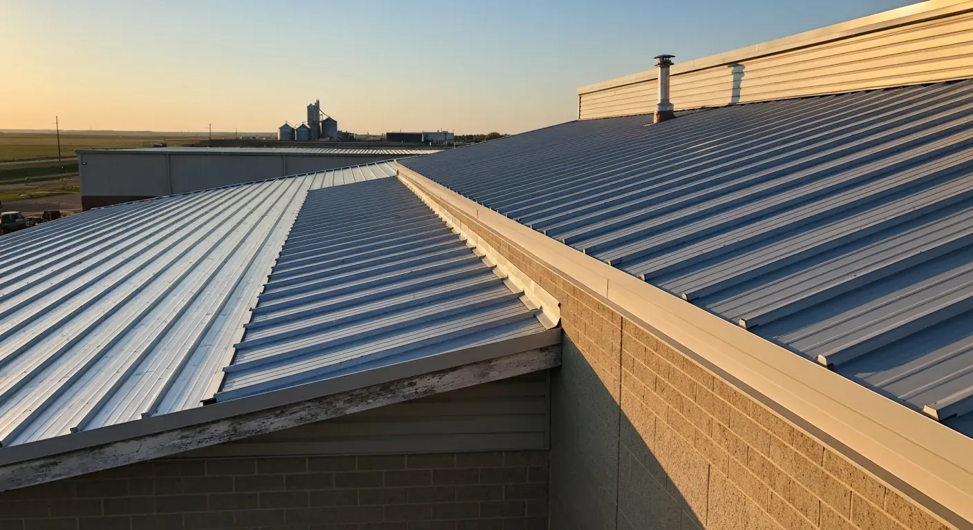 Metal roofing installation