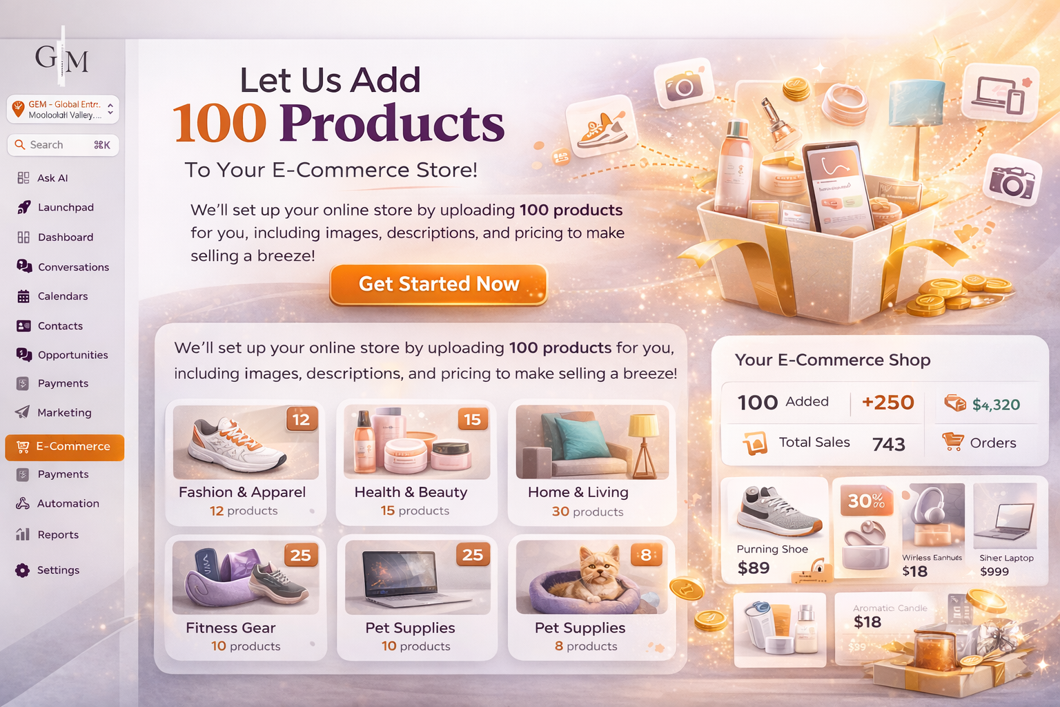 Add 100 Products to Your Store – SEO, Images and More | GEM