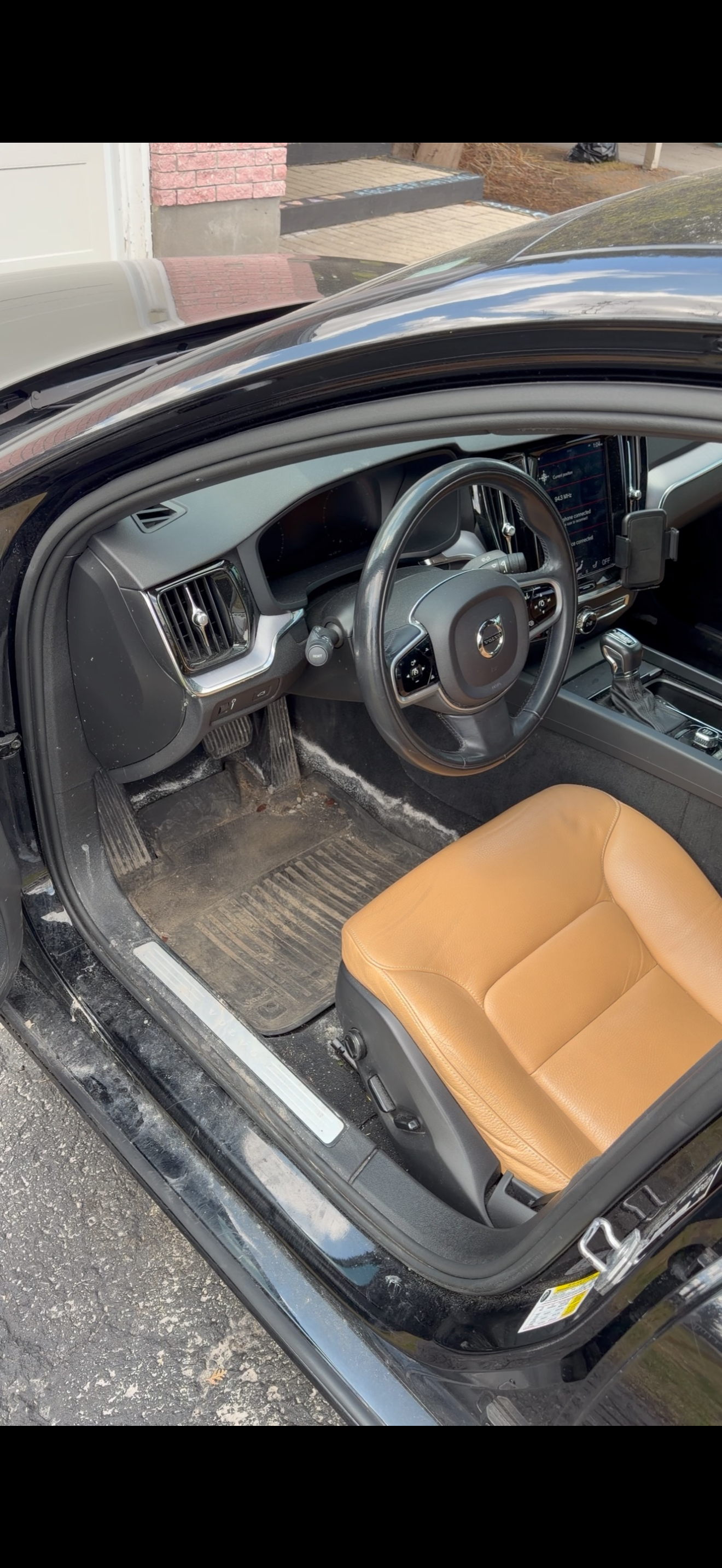 Vehicle interior before detailing