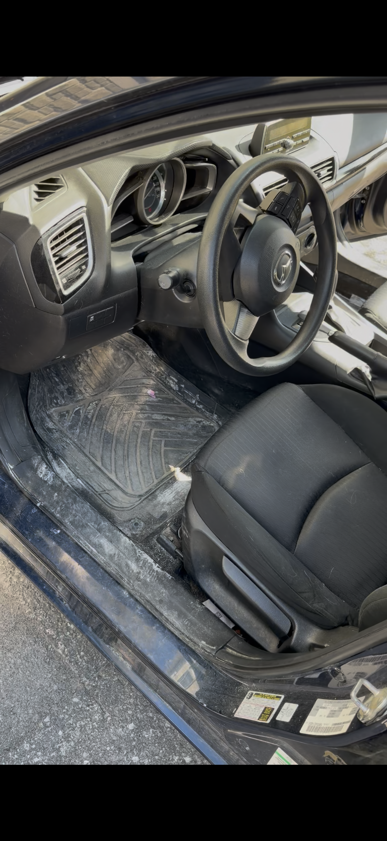 Vehicle before complete detailing