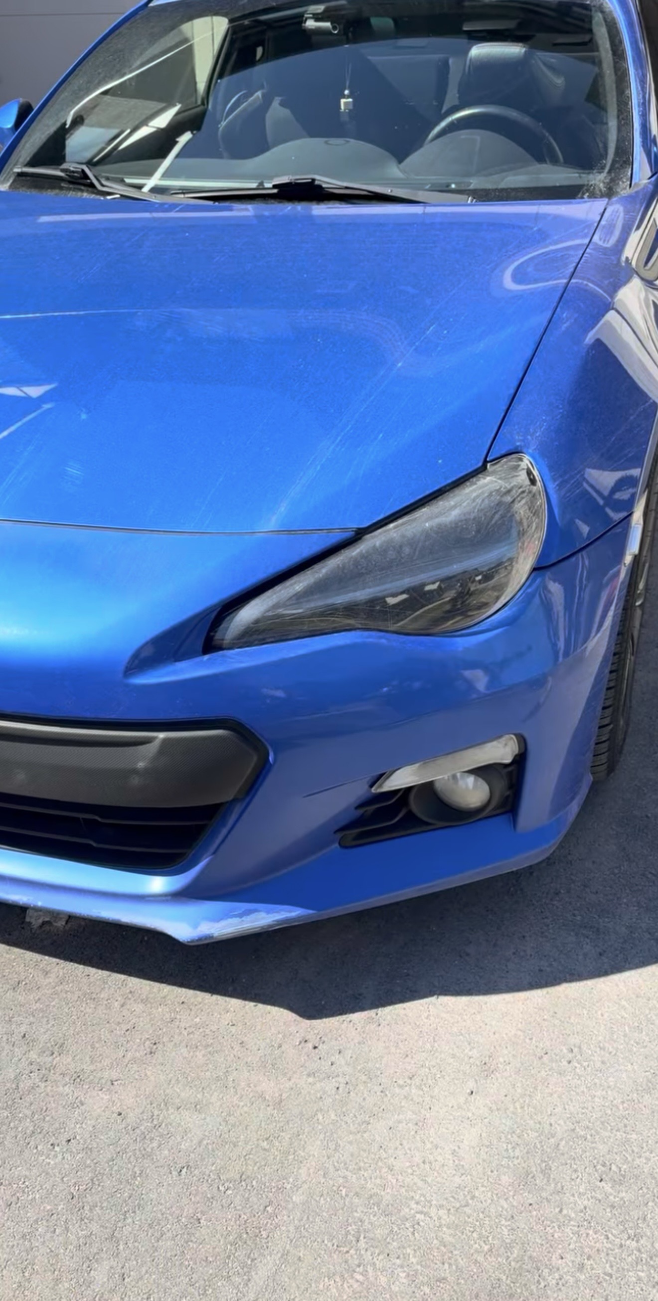 Vehicle before mobile detailing