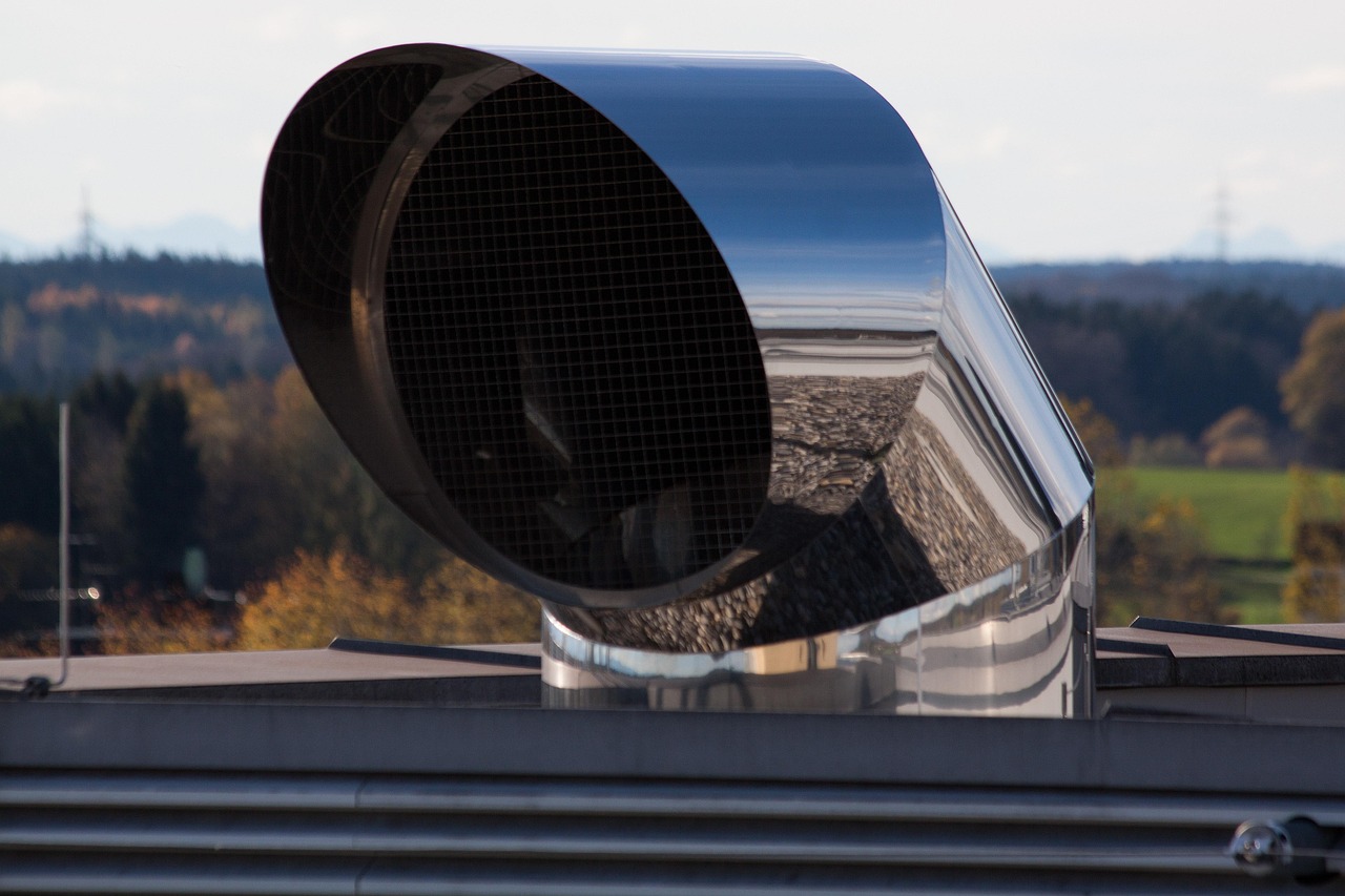 Exterior metal ductwork and ventilation equipment