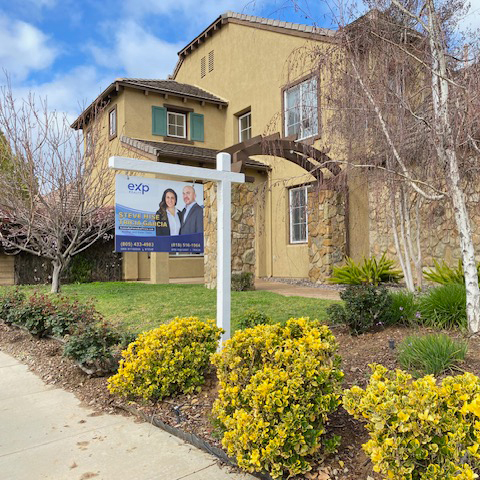 Home for sale with Real Estate Toolbox yard sign in Ventura County