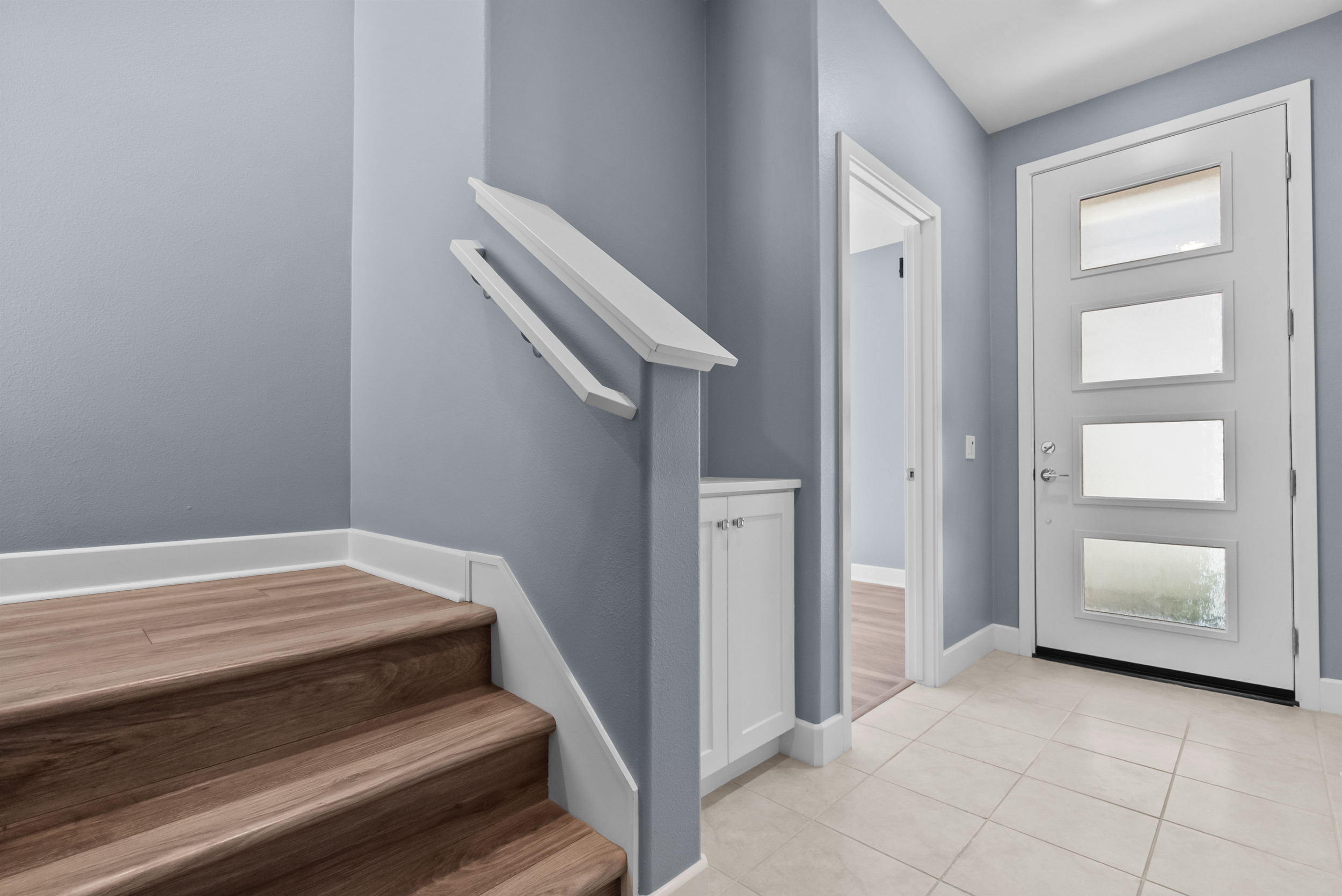 Entry foyer and stairs