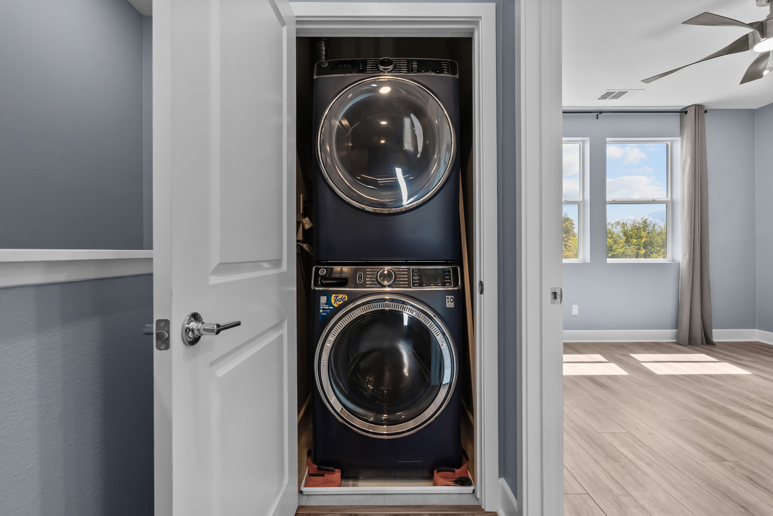 Laundry closet near the bedrooms