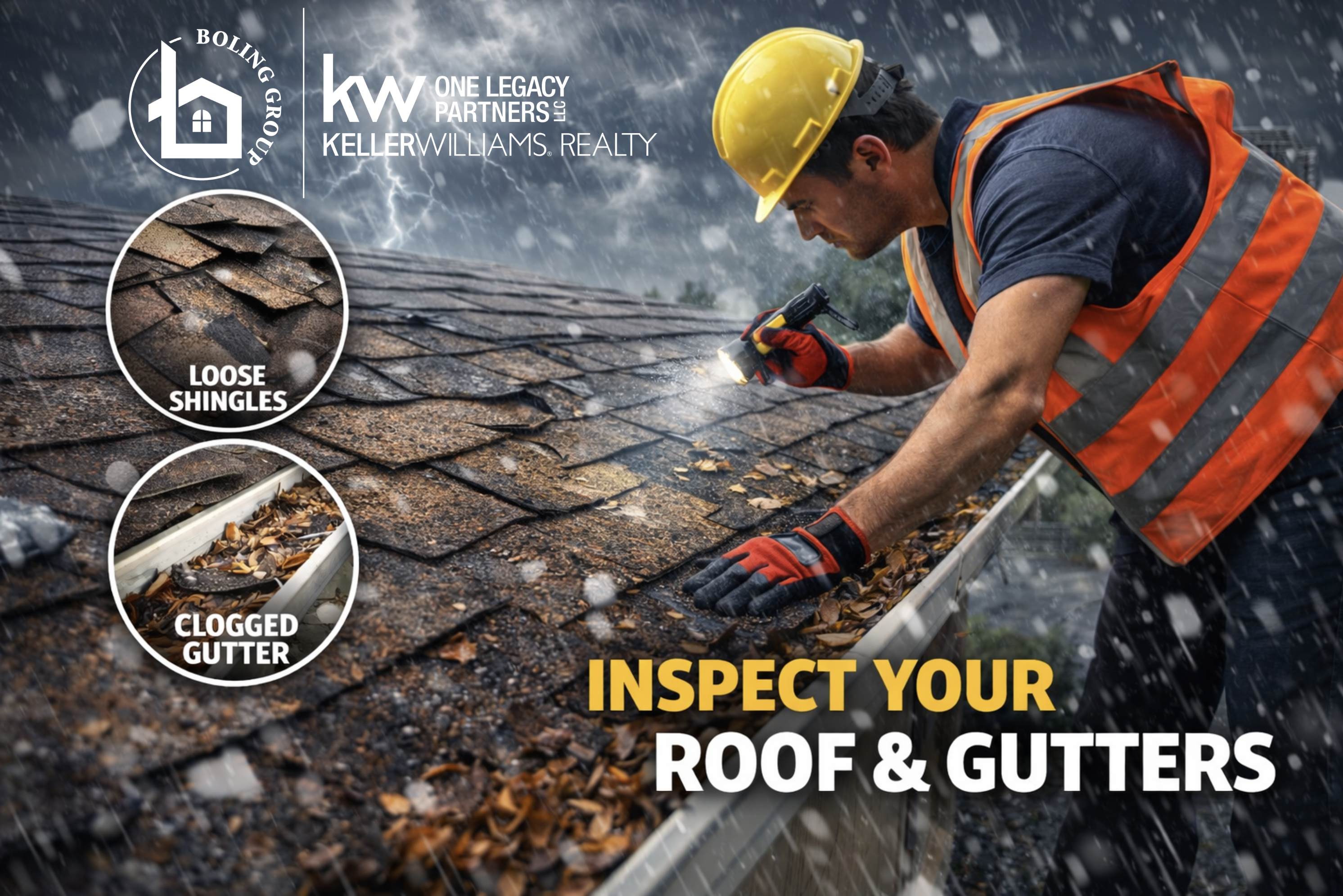 Prepare for storm | Inspect Roof