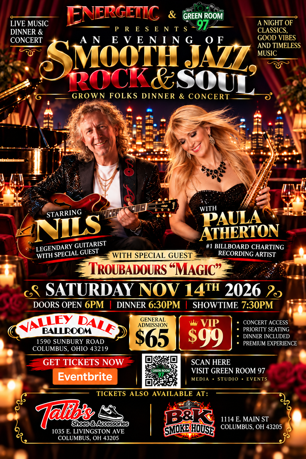 Smooth Jazz, Rock & Soul Official Flyer