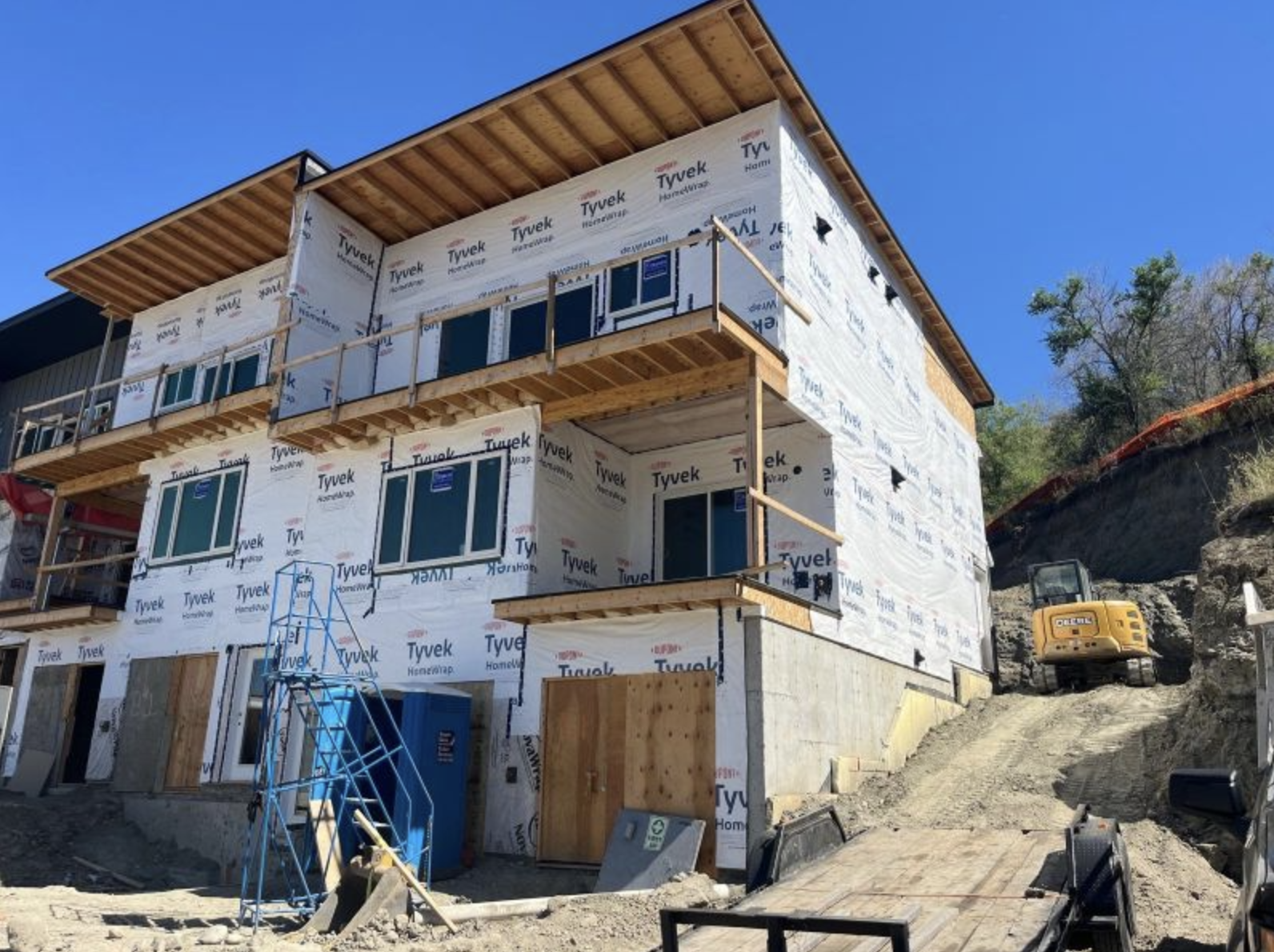 Vernon Multi-Family Townhome Siding Project before siding installation