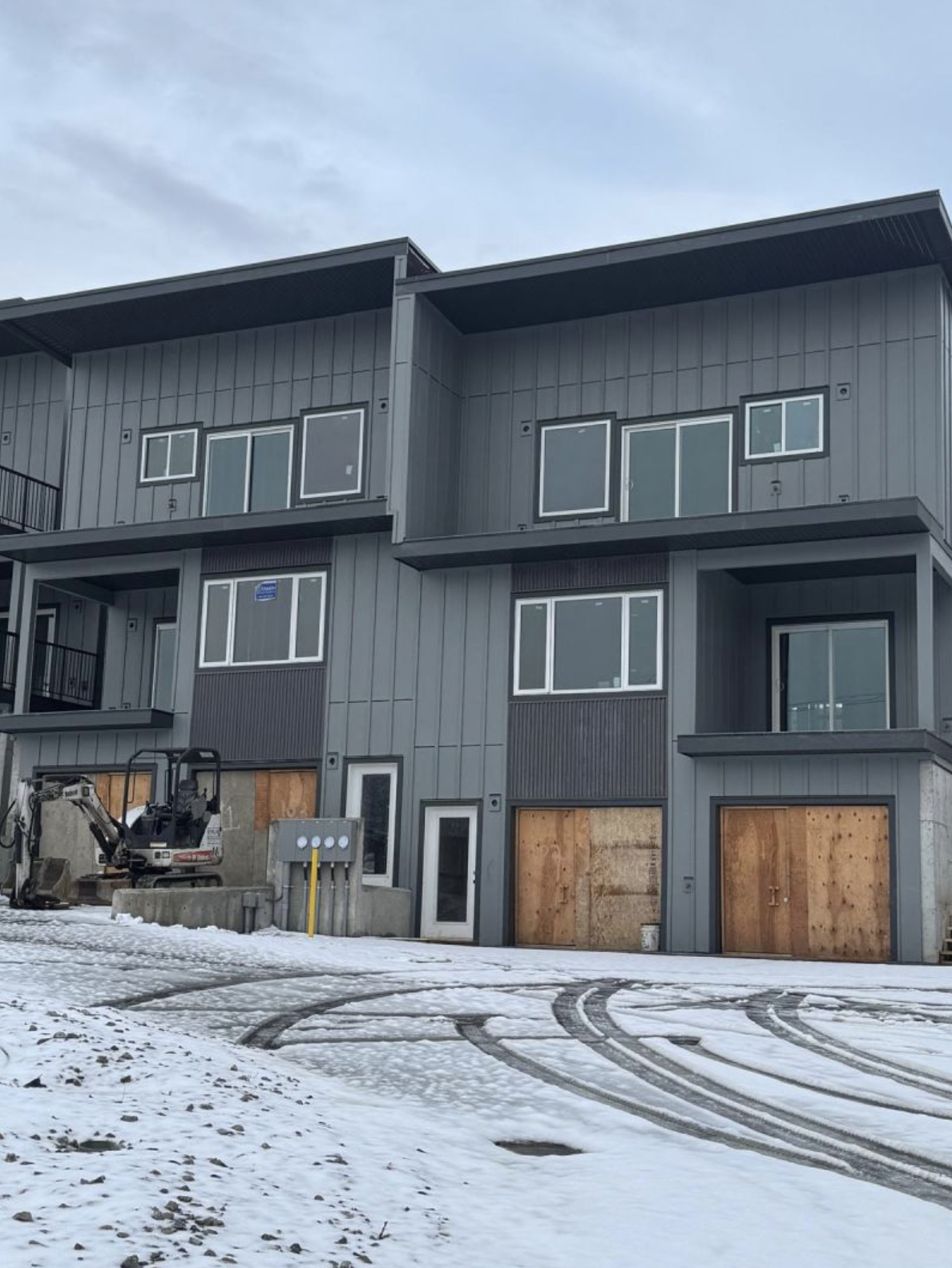 Vernon Multi-Family Townhome Siding Project after siding installation