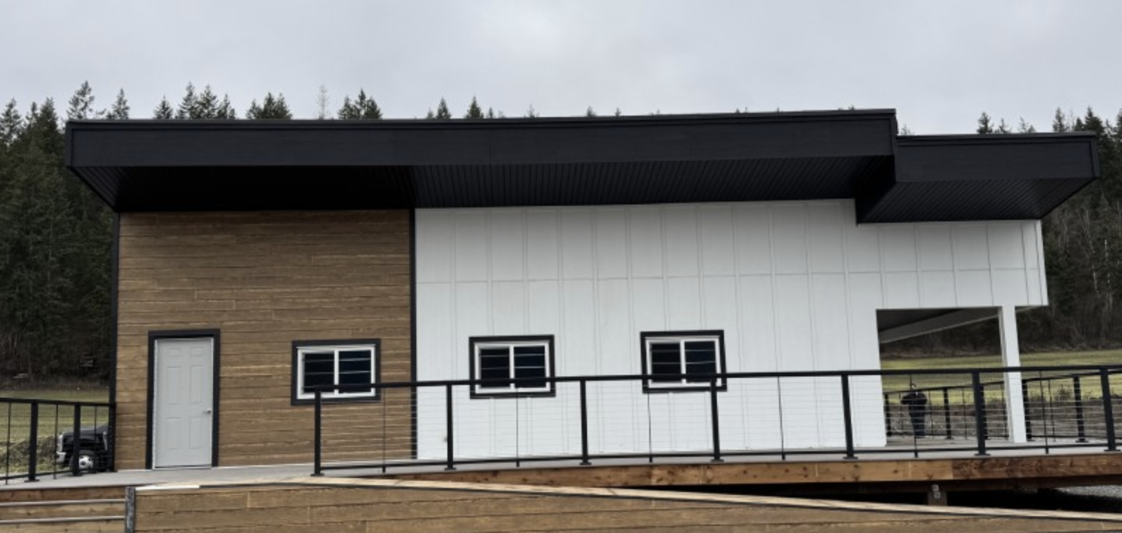 Enderby Commercial Retail Overhaul after siding installation