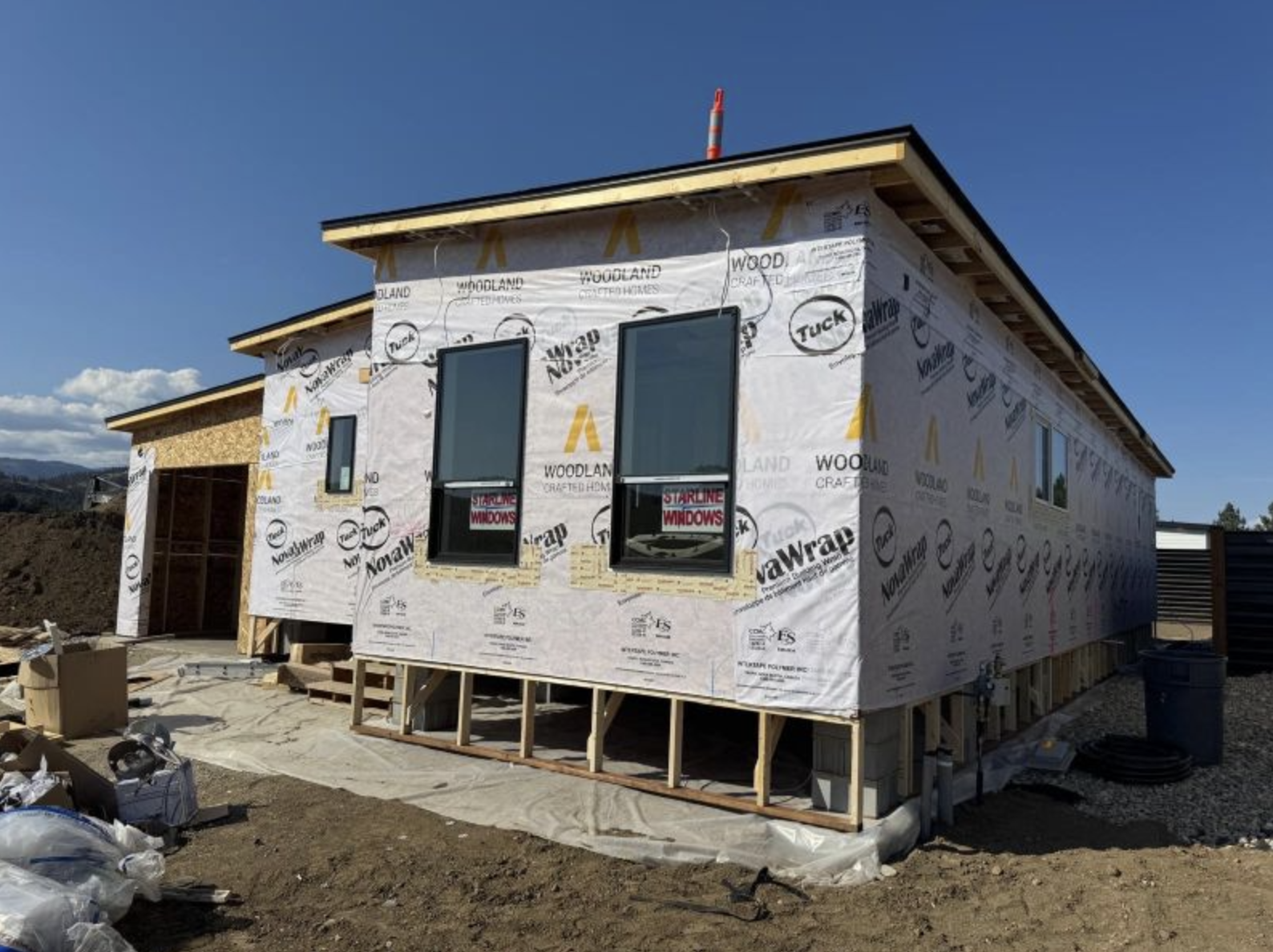 Deer Meadows Estates Gated Community before siding installation