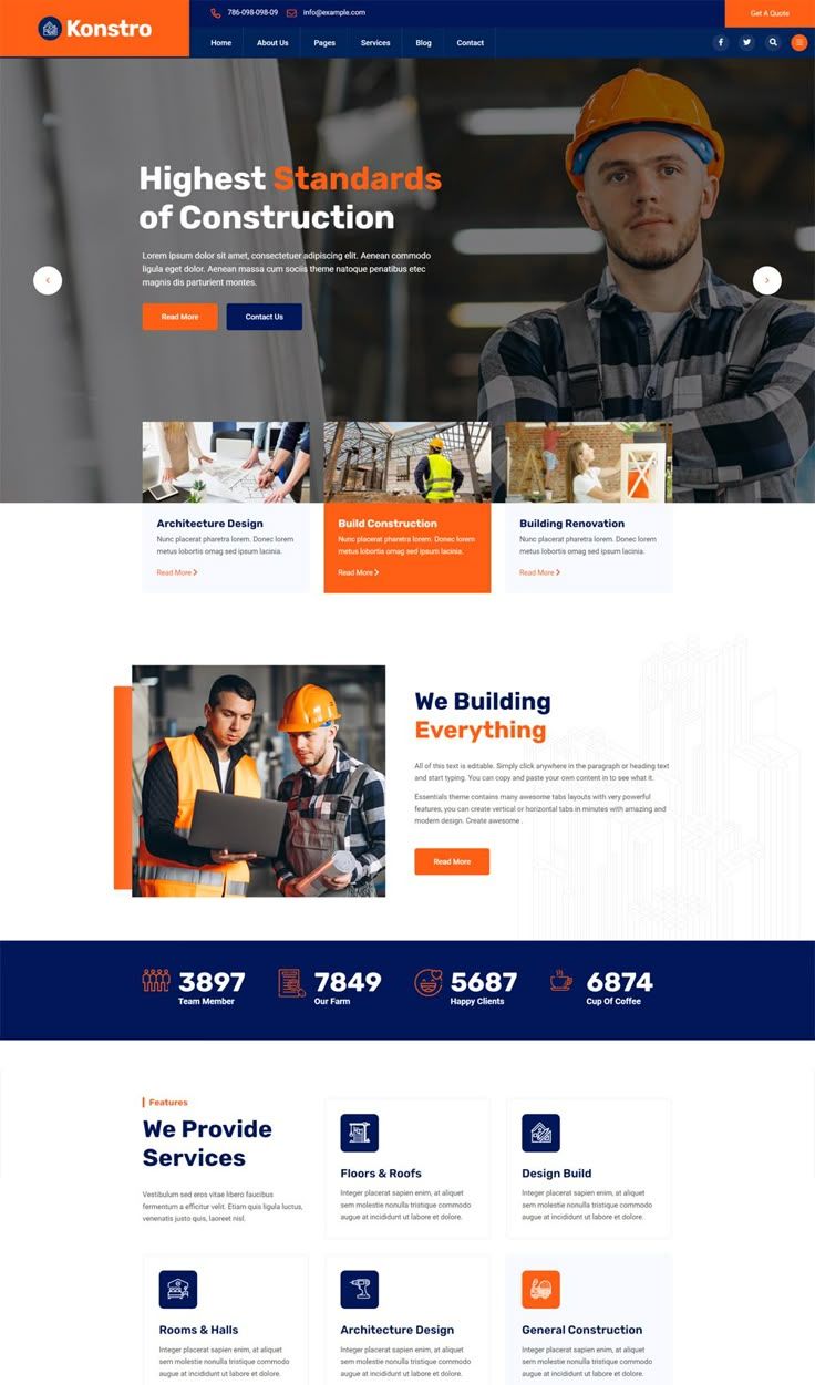 Example of a premium website design Abedal can deliver