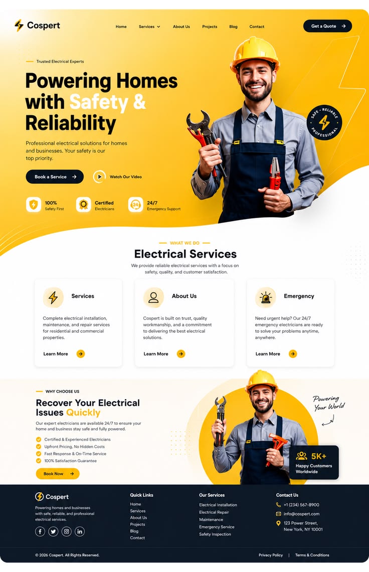 Example of a premium website design Abedal can deliver