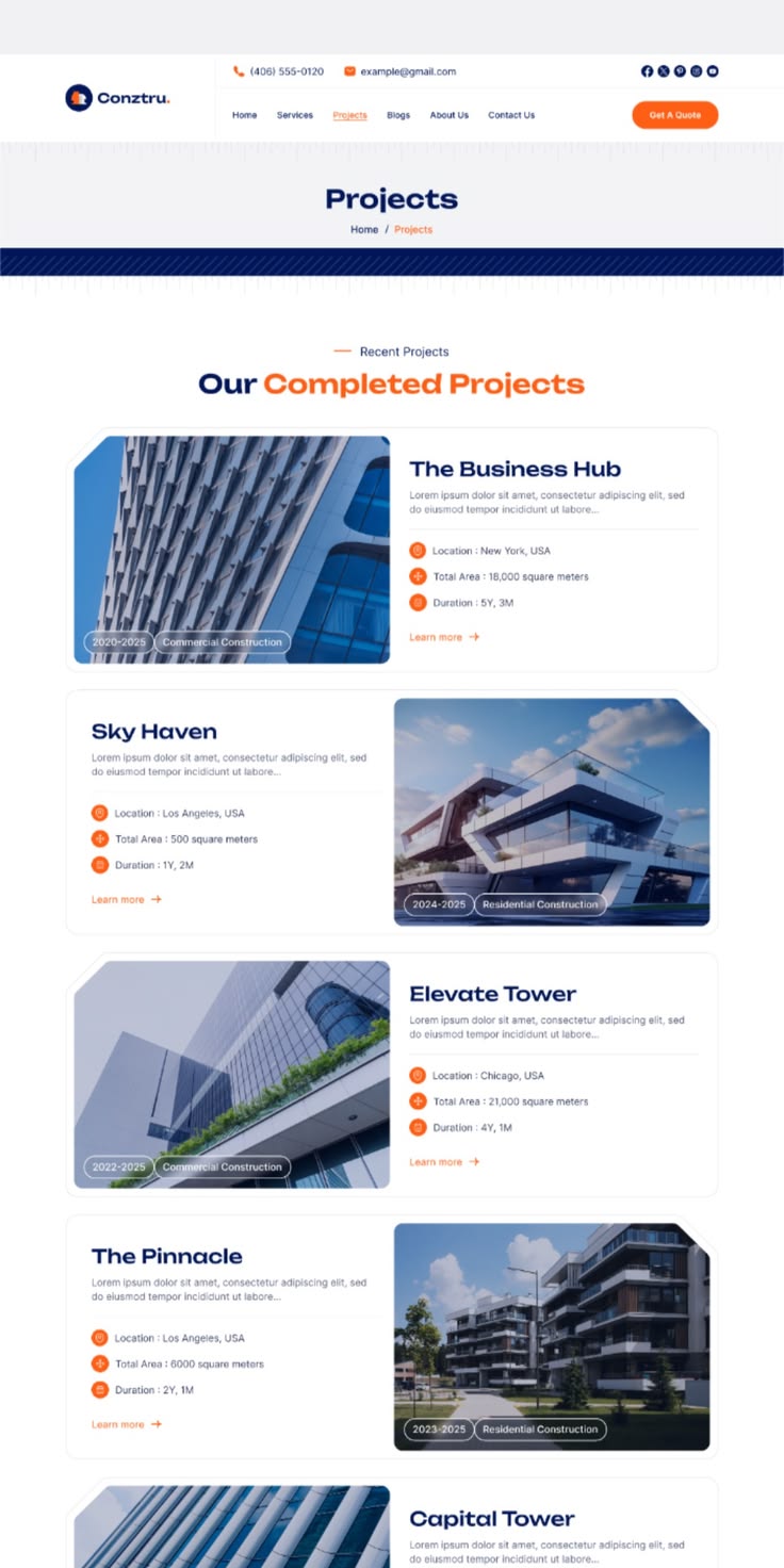 Example of a premium website design Abedal can deliver