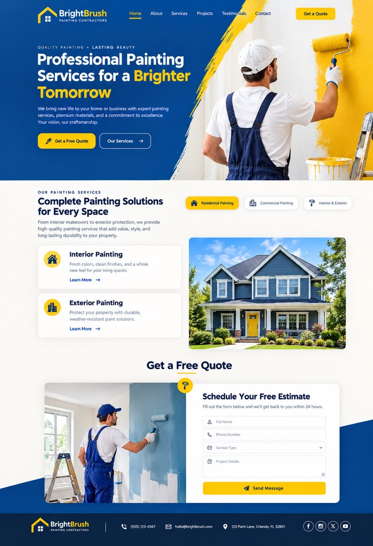 Example of a premium website design Abedal can deliver