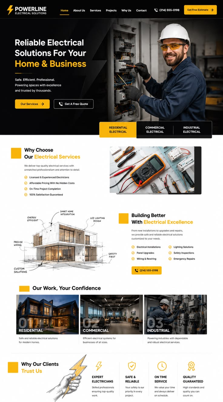 Example of a premium website design Abedal can deliver
