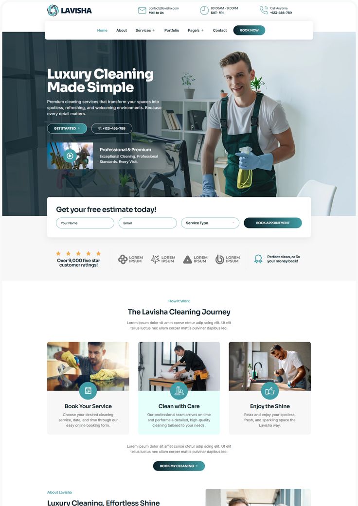 Example of a premium website design Abedal can deliver
