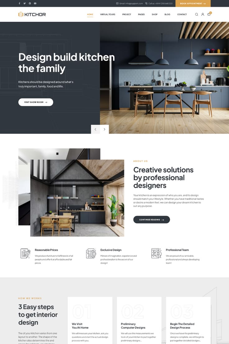 Example of a premium website design Abedal can deliver