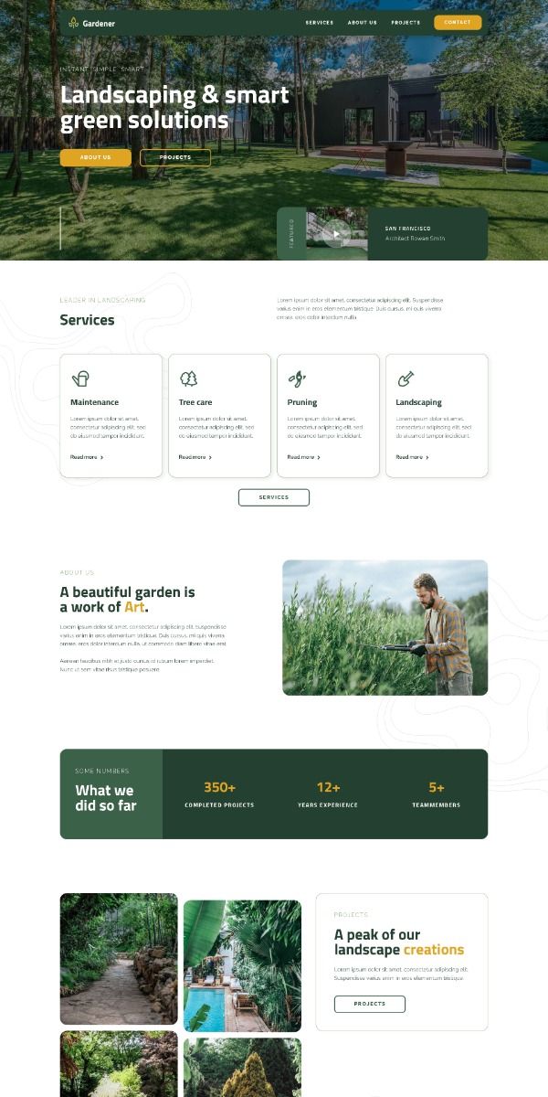 Example of a premium website design Abedal can deliver