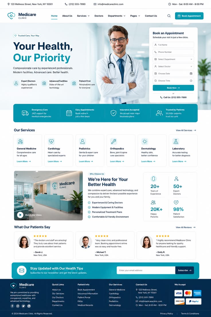 Example of a premium website design Abedal can deliver