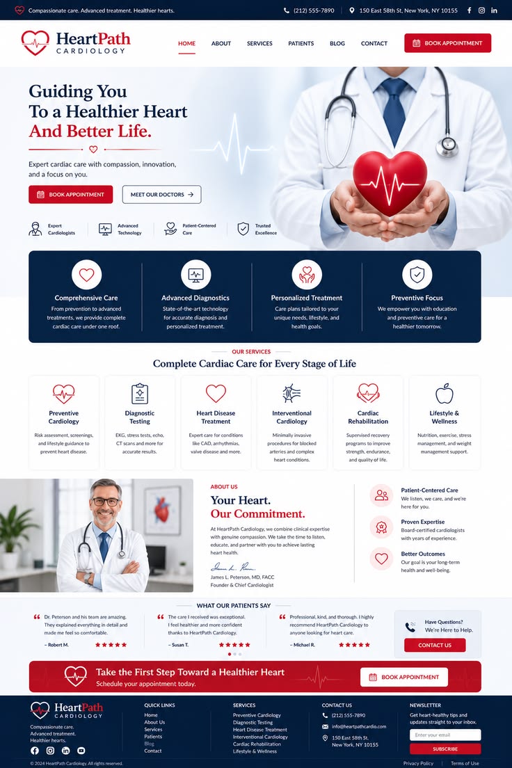 Example of a premium website design Abedal can deliver