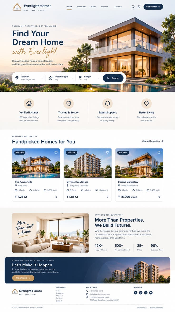 Example of a premium website design Abedal can deliver
