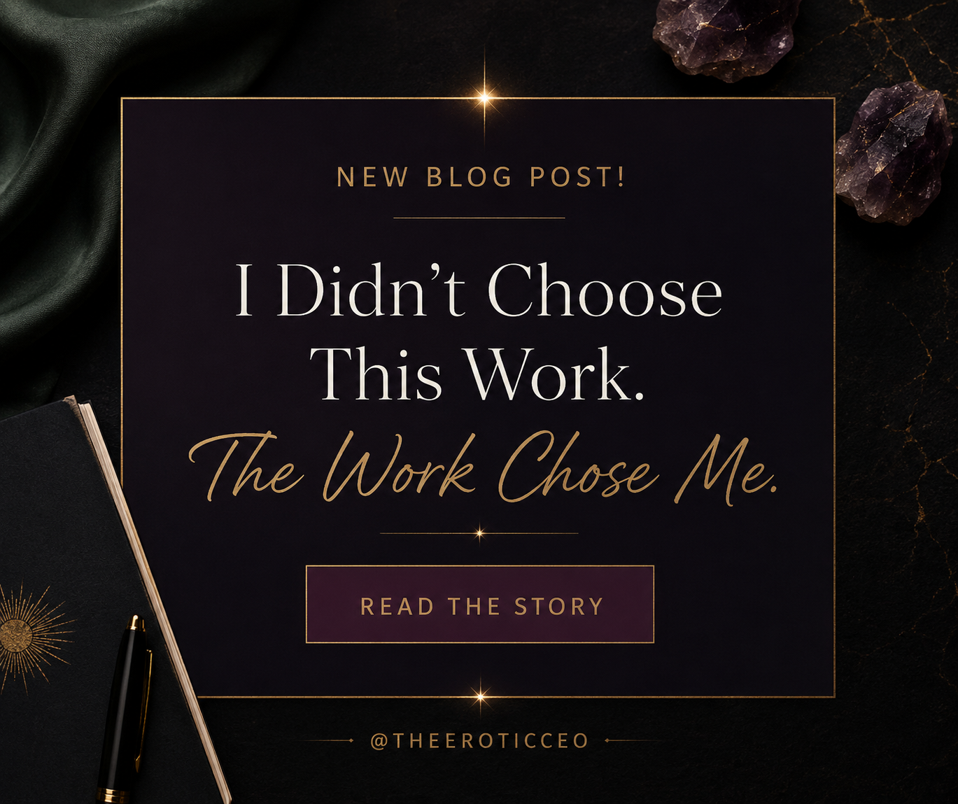 I Didn’t Choose This Work. The Work Chose Me.