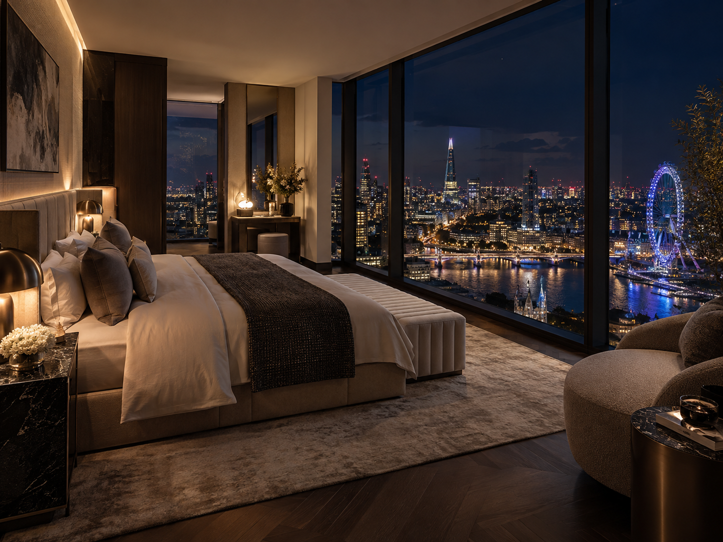 Spacious ultra luxury London residence with panoramic views