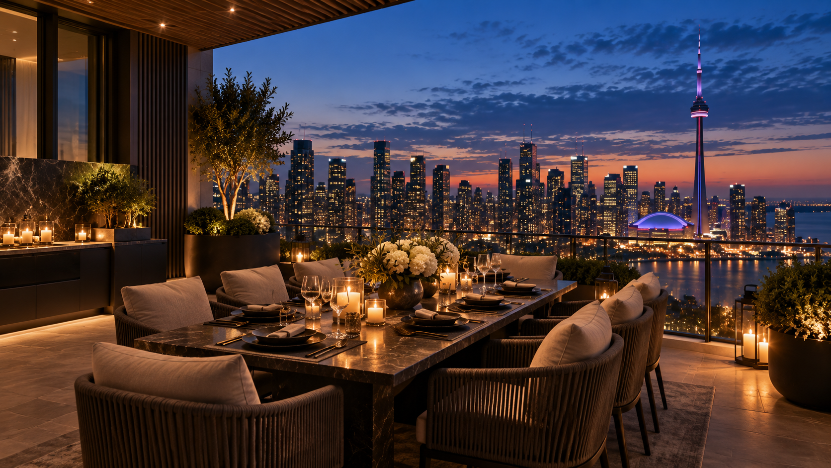 Private ultra luxury penthouse interior