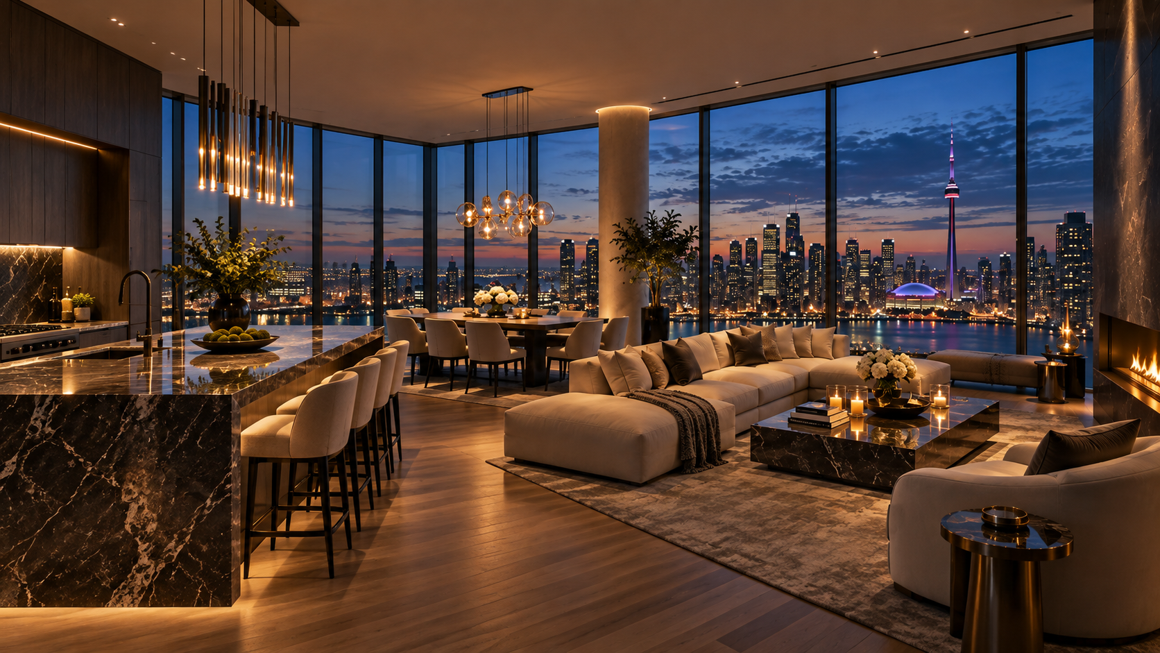Spacious ultra luxury Toronto residence with panoramic views