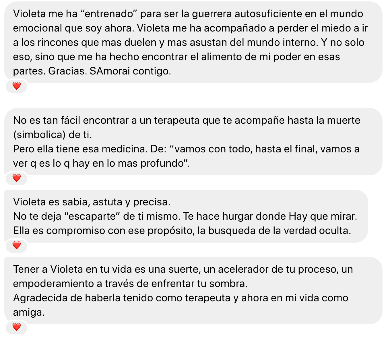 Testimonio real de clienta