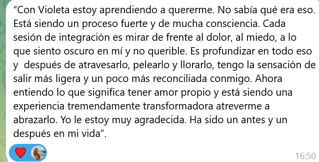 Testimonio real de clienta