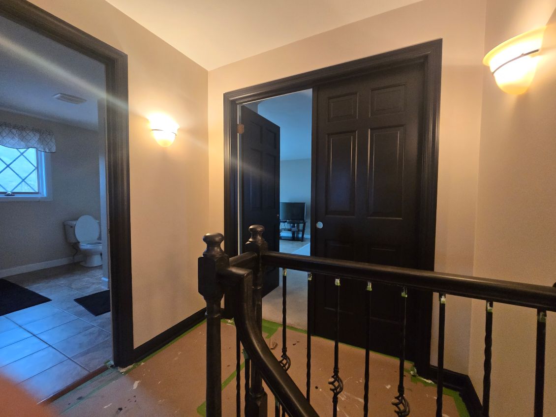 Bella's Army railing and interior painting project