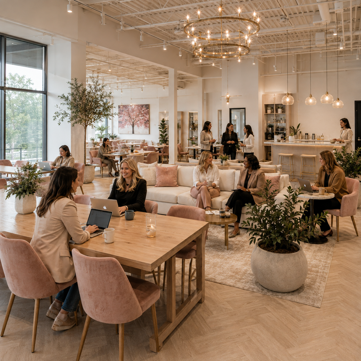 Concept rendering of The Gathering Space at Ladies of the Lou Studio