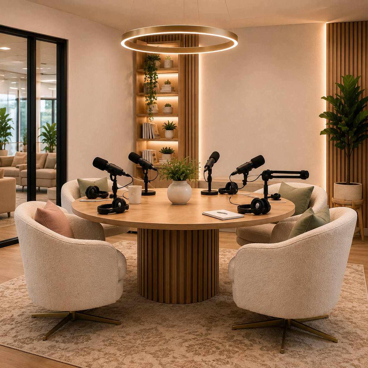 Concept rendering of The Podcast Studio at Ladies of the Lou Studio