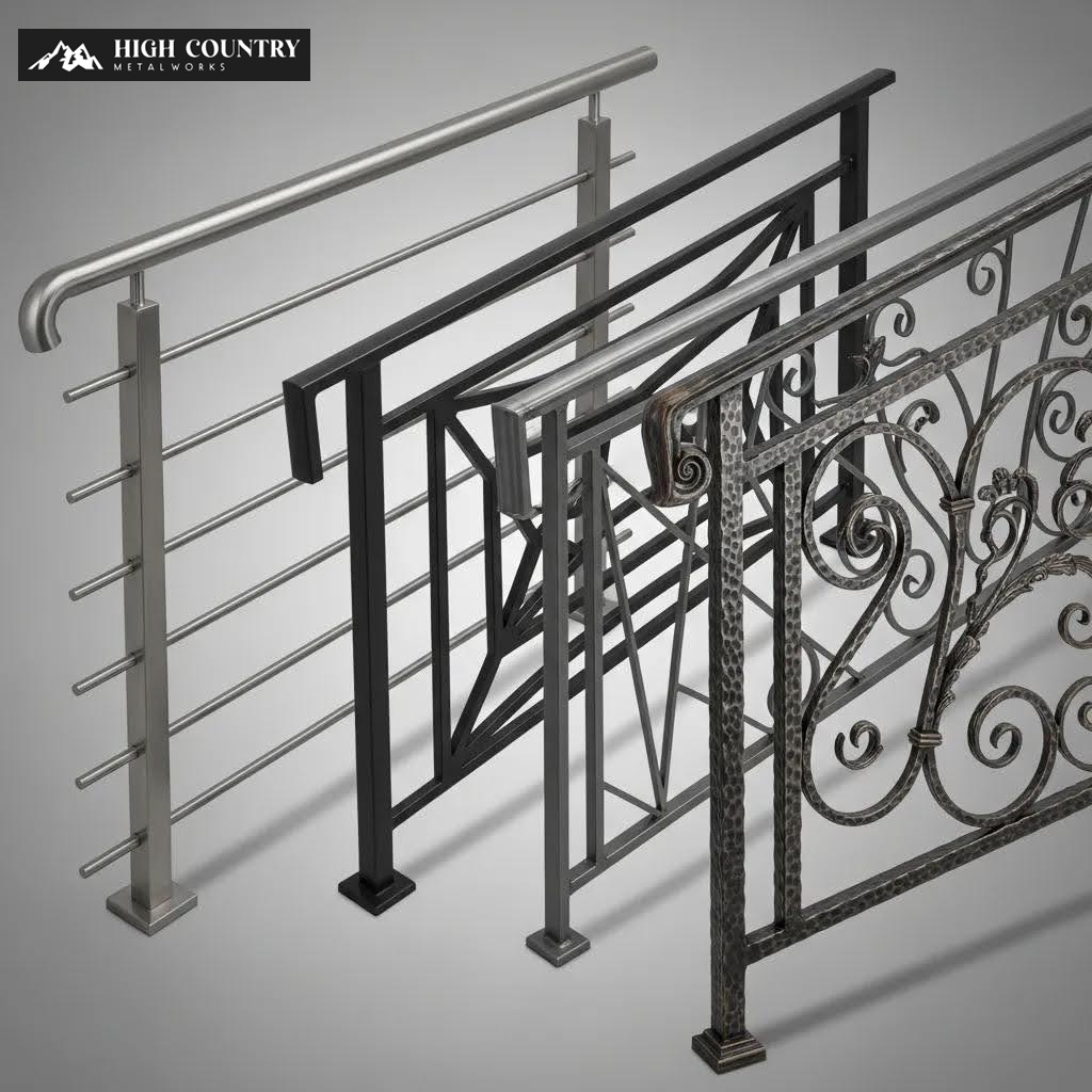Different types of metal for metal railings Different types of metal for metal railings