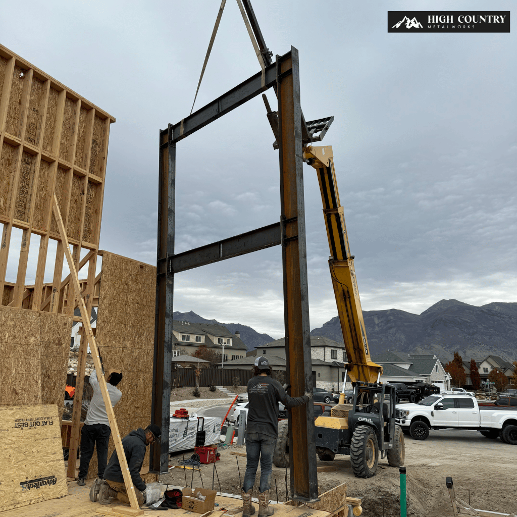 Custom Steel Frame Fabrication at High Country Metal Works for Residential Projects
