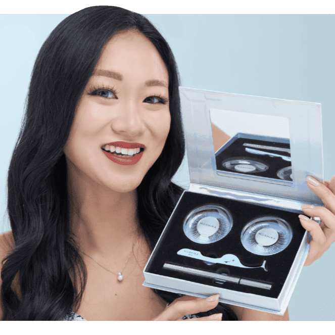 Kate holding the Full of Magic Lash Kit