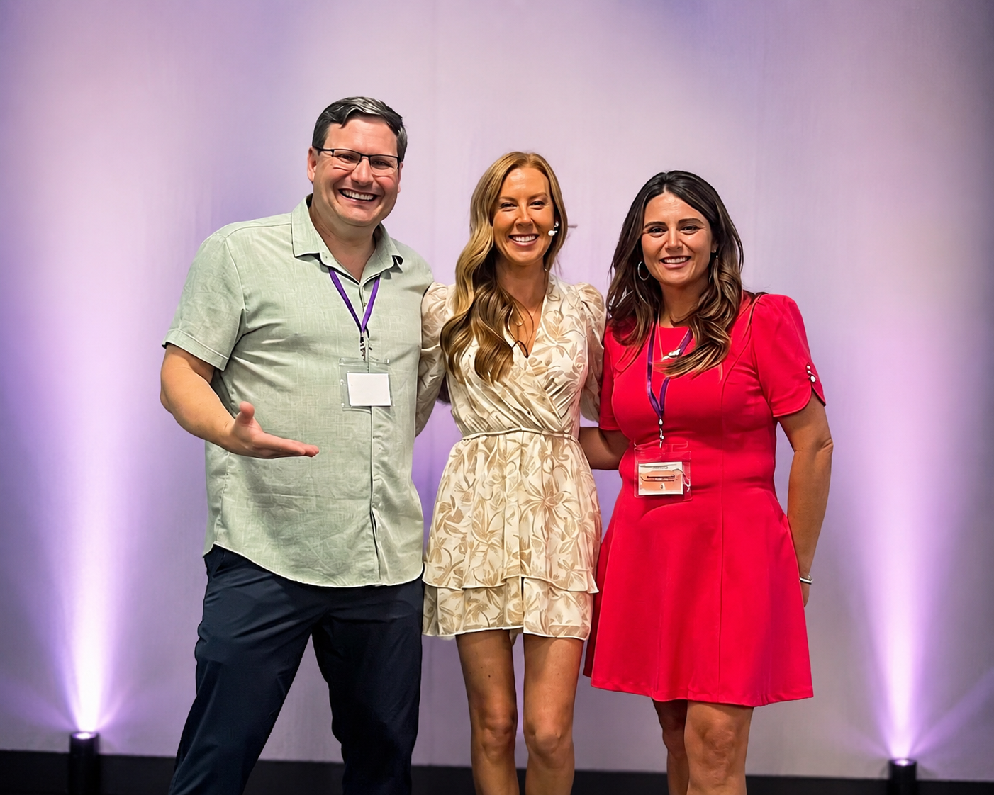 Sarah Hornsby speaking with the MyoMentor team