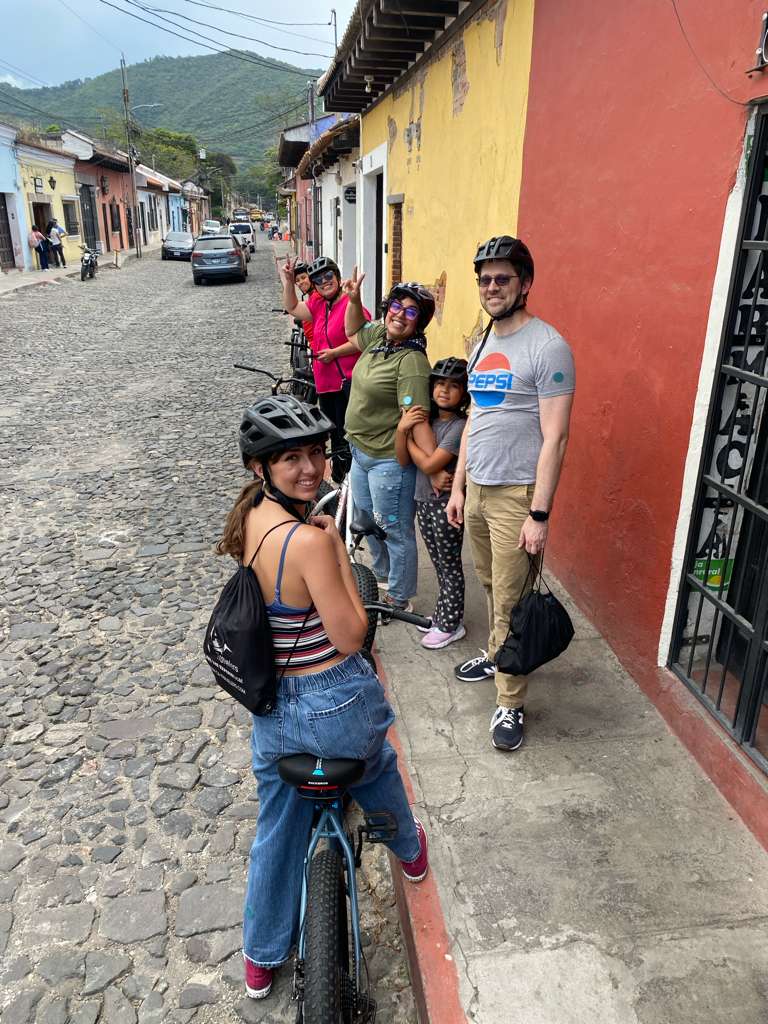 Our group on the coffee bike tour