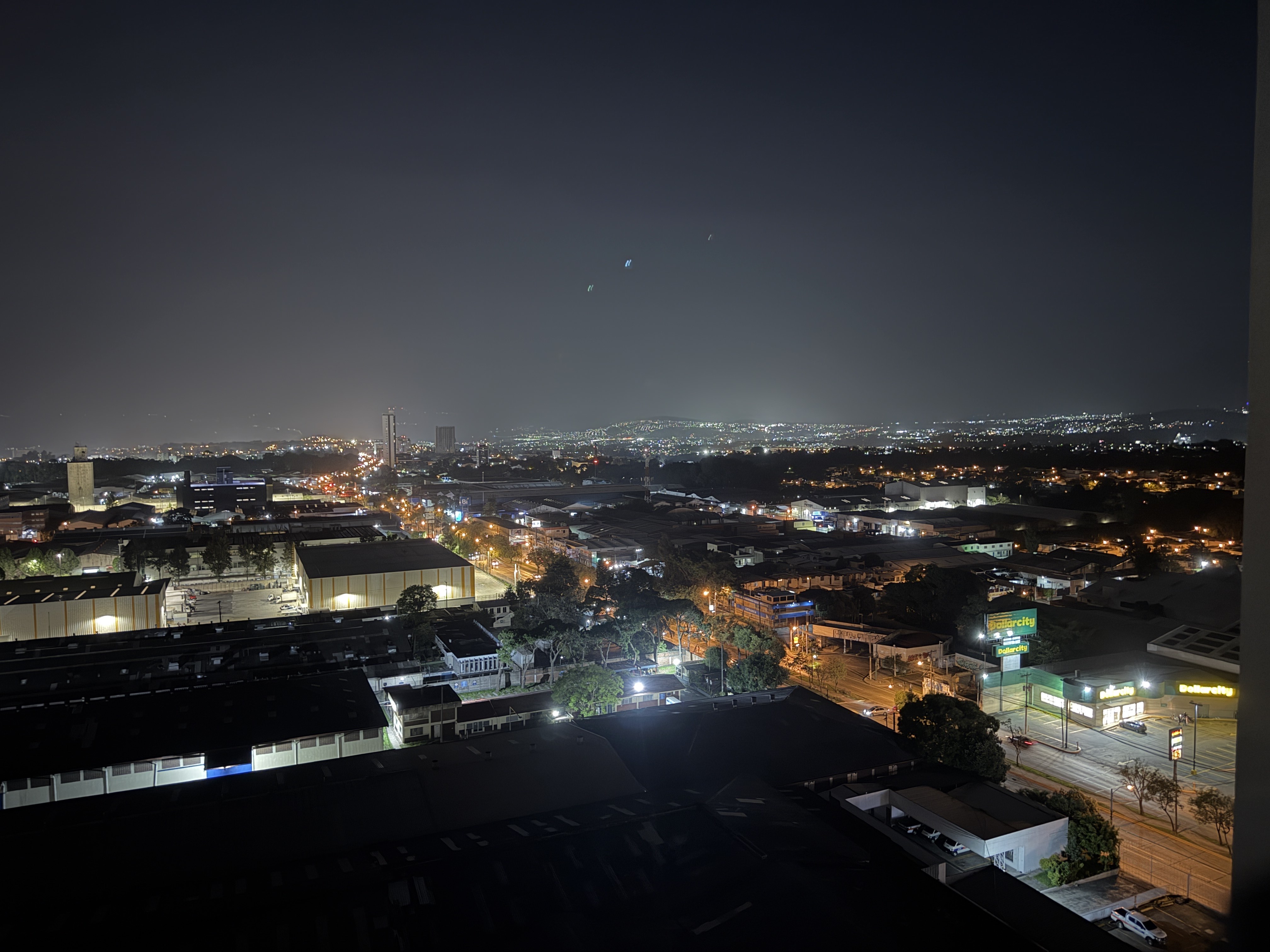 Guatemala City at night
