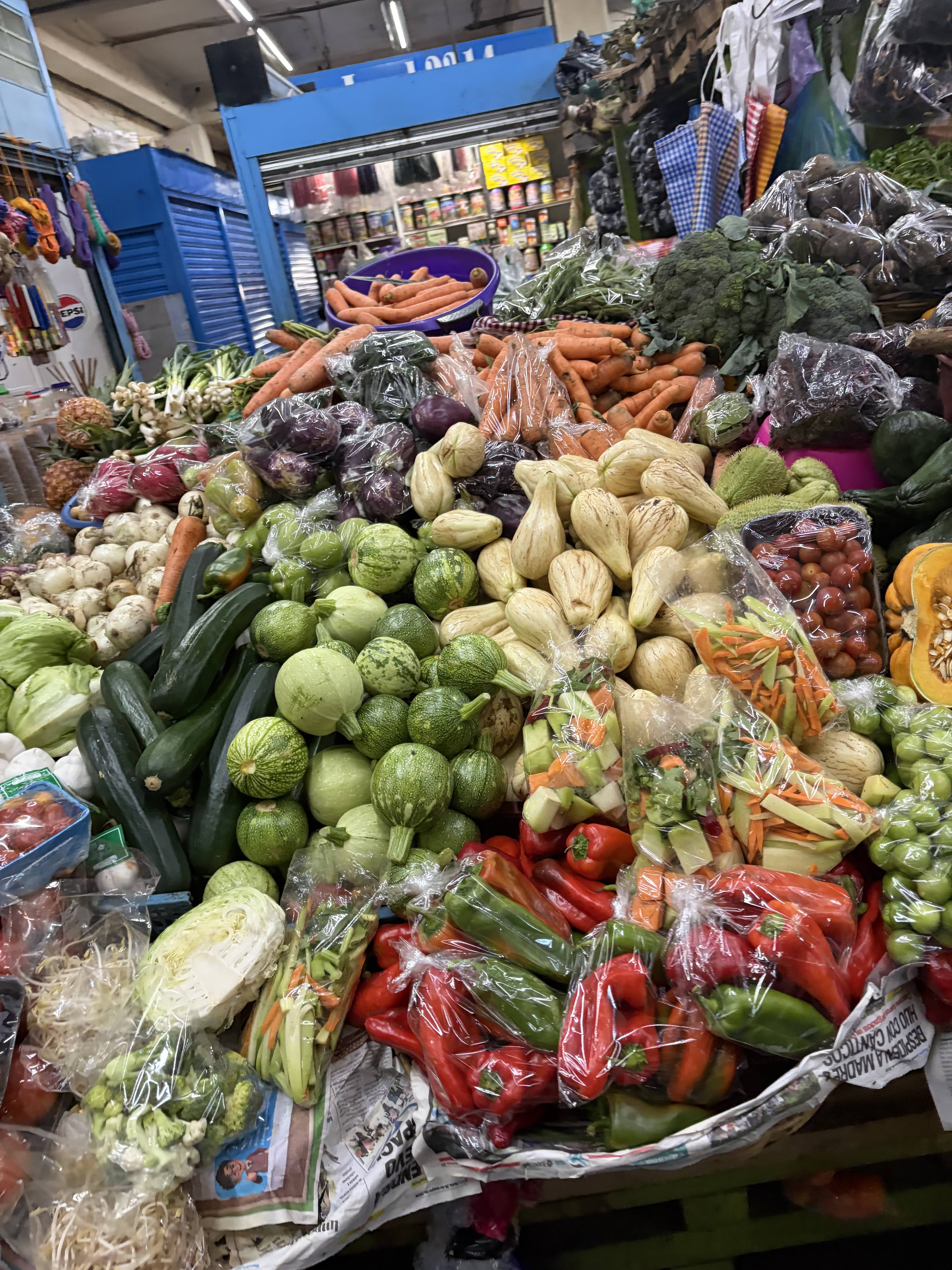 Mercado Central, fresh produce stalls
