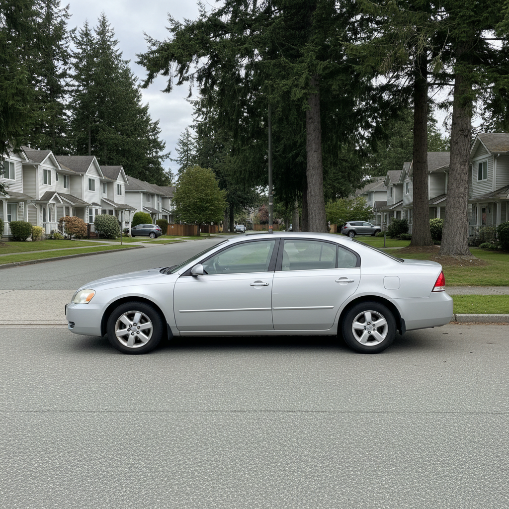 Reliable used car parked on a quiet Coquitlam BC residential street