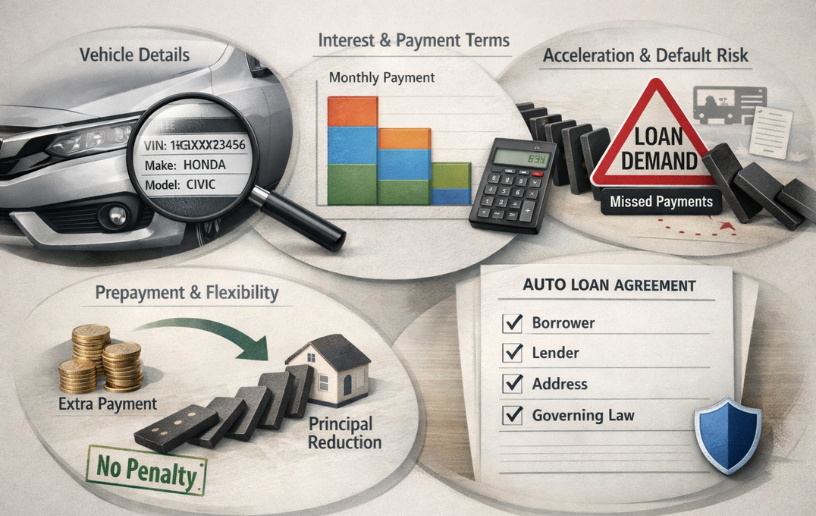 Sections of a Loan Agreement